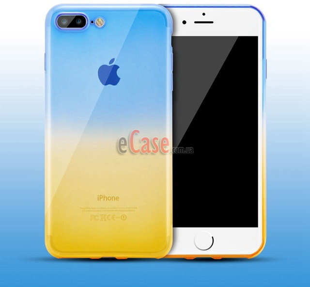Ультратонкая ТПУ накладка для iPhone 8 Plus (Crystal Clear UKR) фото 1 — eCase