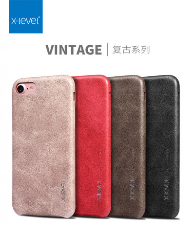 Кожаная накладка X-level Vintage для iPhone SE 2020 — eCase
