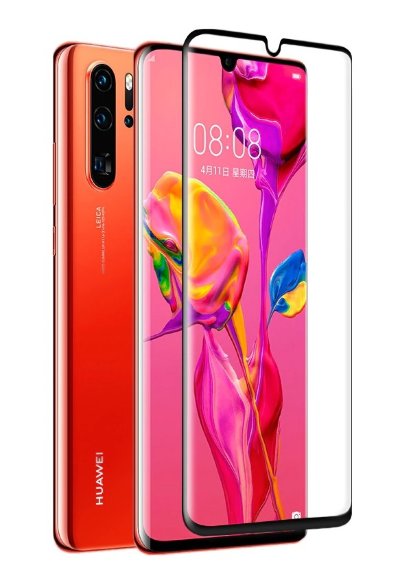 Защитное стекло для Huawei P30 Pro (Tempered Glass Frame 2,5D) с рамкой — eCase