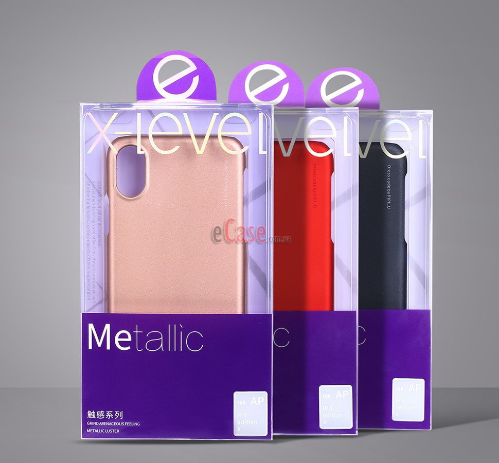 Пластиковая накладка X-level Metallic для iPhone 10 (X) фото 1 — eCase
