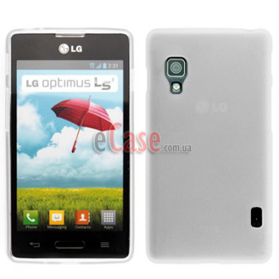 TPU накладка для LG E455 Optimus L5 II Dual (матовый, однотонный) — eCase