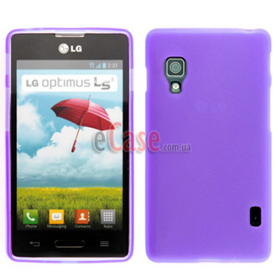 TPU накладка для LG E455 Optimus L5 II Dual (матовый, однотонный) — eCase