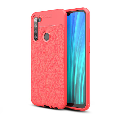ТПУ накладка Leather для Xiaomi Redmi Note 8 2021 — eCase