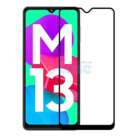 Захисне скло 5D (на весь екран) з кольоровою рамкою для Samsung Galaxy M13 4G фото 1 — eCase