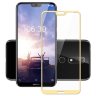 Защитное стекло для Nokia X6 (Tempered Glass Frame 2,5D) с рамкой фото 4 — eCase