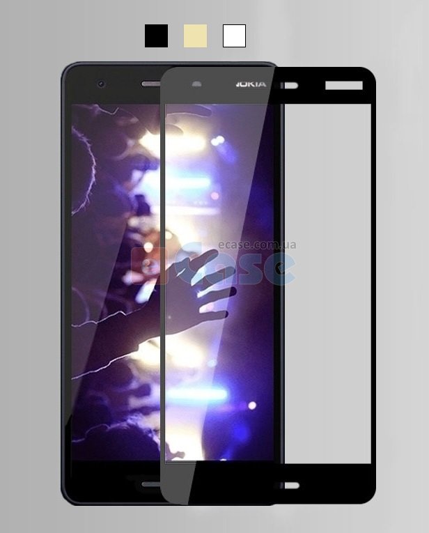 Защитное стекло 3D Full-screen Color Frame для Nokia 2 фото 1 — eCase