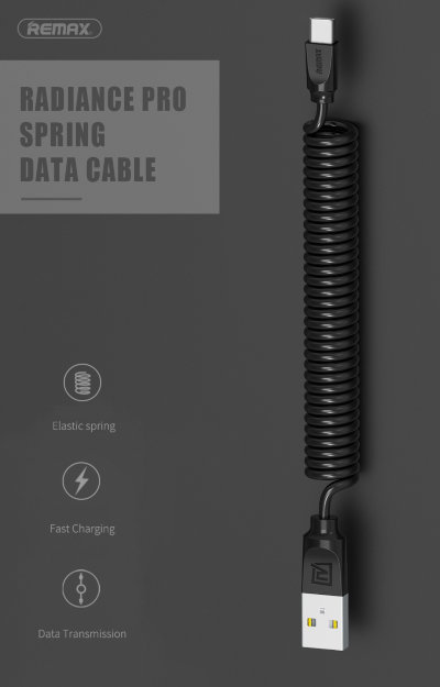 USB кабель Remax Radiance Pro Spring RC-117a (Type-C) — eCase