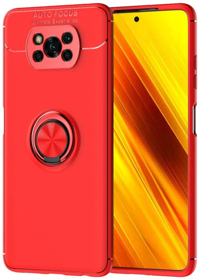 ТПУ чехол Ring Color для Xiaomi Poco X3 — eCase