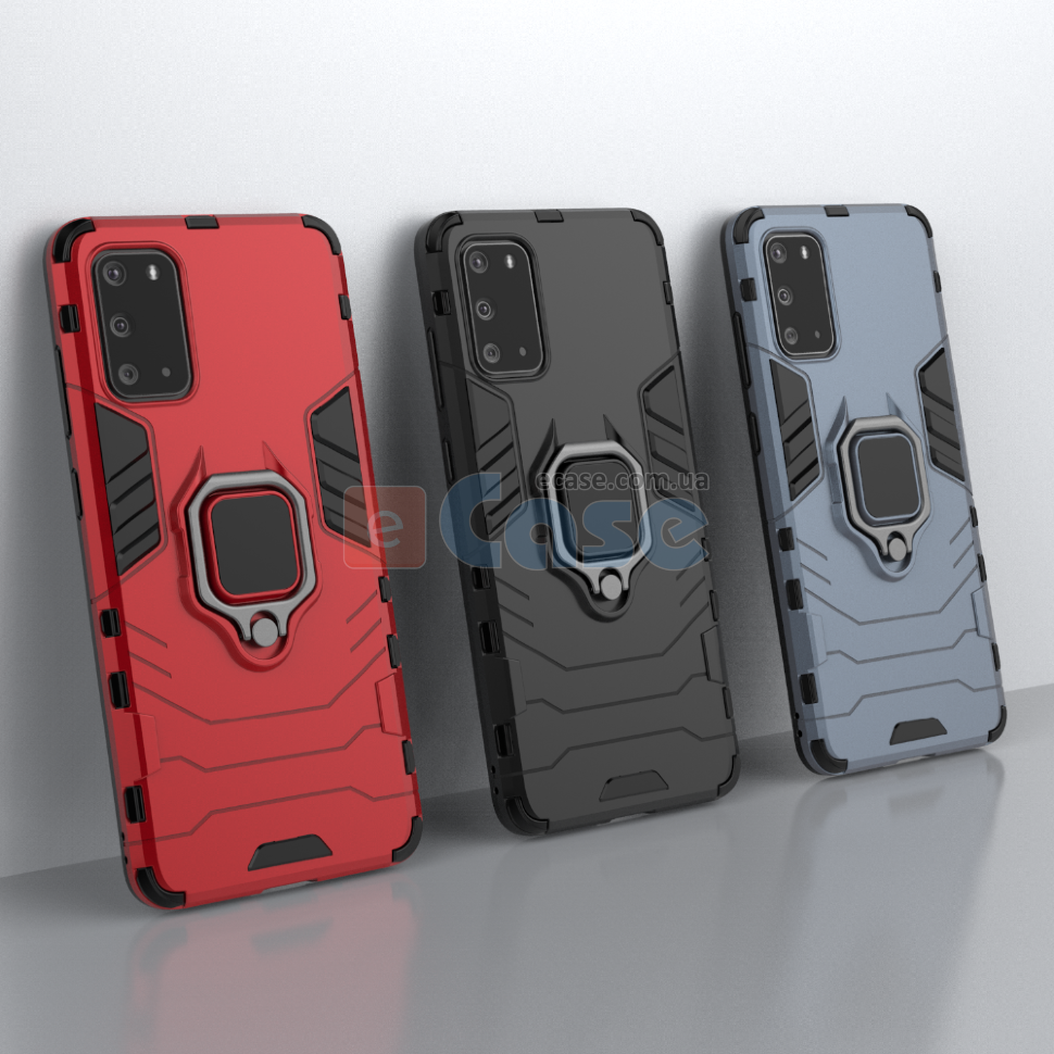 Ударопрочная накладка с подставкой и TPU бампером для Samsung Galaxy S20 фото 1 — eCase