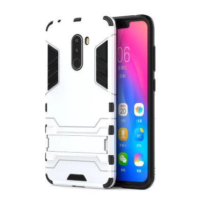 Ударопрочная накладка с ТПУ бампером для Xiaomi Pocophone F1 (c подставкой) — eCase