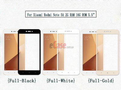 Захисне скло для Xiaomi Redmi Y1 Lite (Tempered Glass Frame 2,5 D) з рамкою — eCase