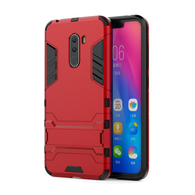 Ударостійка накладка з ТПУ бампером для Pocophone F1 (з підставкою) — eCase