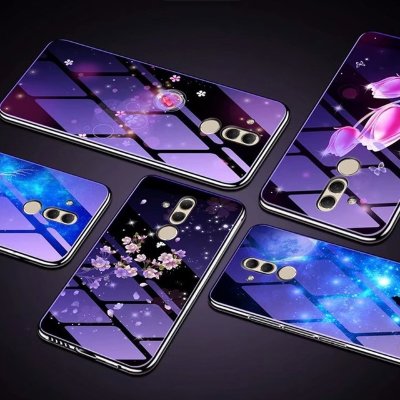 Накладка TPU + Glass Violet для Huawei Mate 20 Lite — eCase