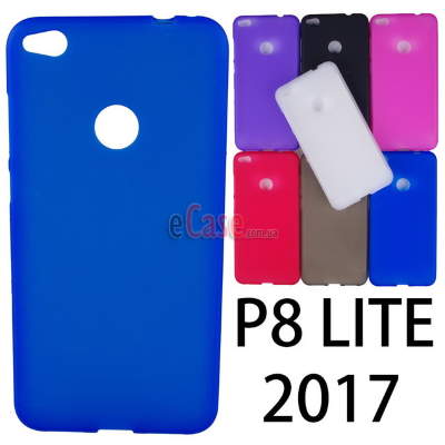 TPU накладка для Huawei P8 Lite (2017) (матовый, однотонный) — eCase