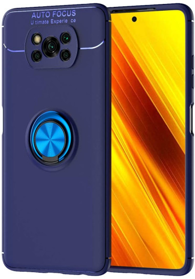 ТПУ чехол Ring Color для Xiaomi Poco X3 Pro — eCase