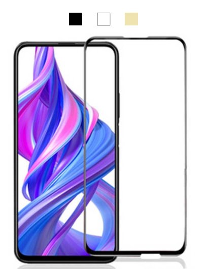 Защитное стекло 5D (на весь экран) с цветной рамкой для Huawei Honor 9X — eCase