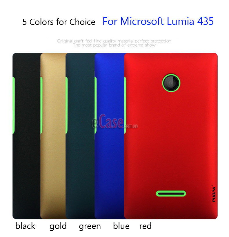 Пластиковая накладка Pudini Rubber для Microsoft Lumia 435 фото 1 — eCase