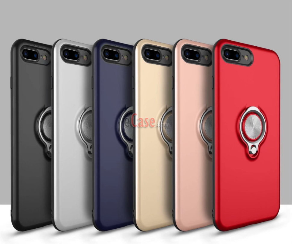 Ударопрочная накладка Ring Stand для iPhone 8 Plus фото 1 — eCase