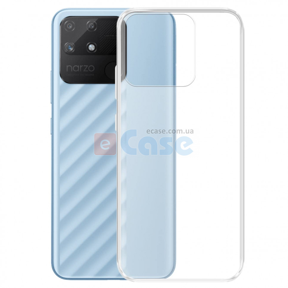 Силиконовый чехол для Realme Narzo 50A (Crystal Clear) фото 1 — eCase