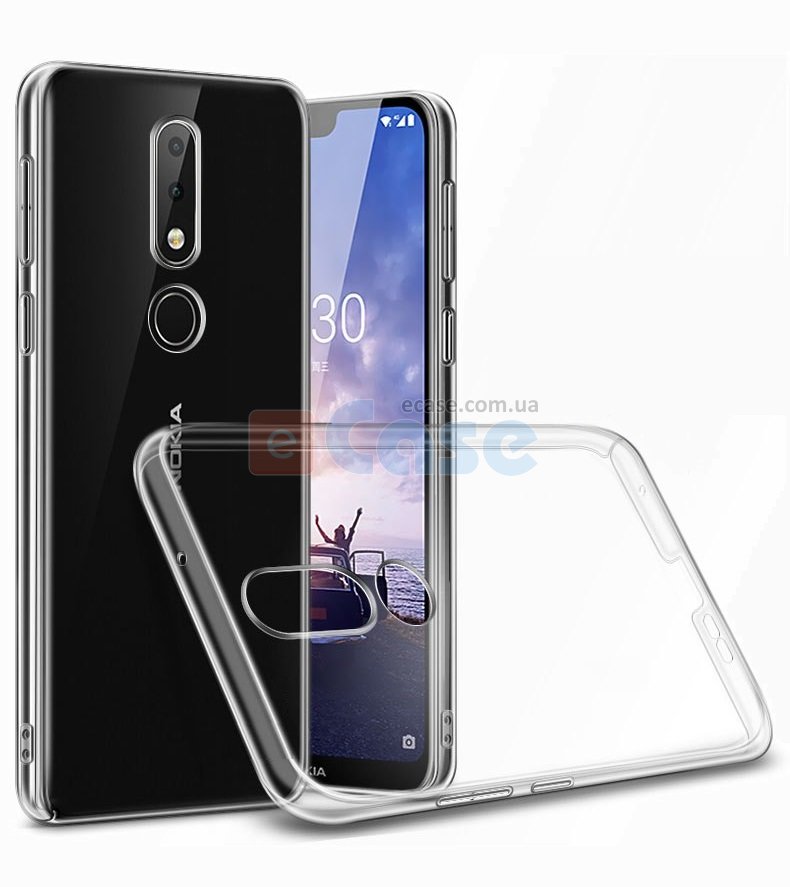 Прозора ТПУ накладка для Nokia 5.1 Plus (Crystal Clear) фото 1 — eCase
