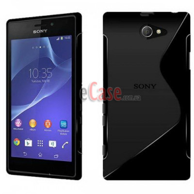 TPU накладка S-Case для Sony Xperia M2 Aqua D2403 — eCase