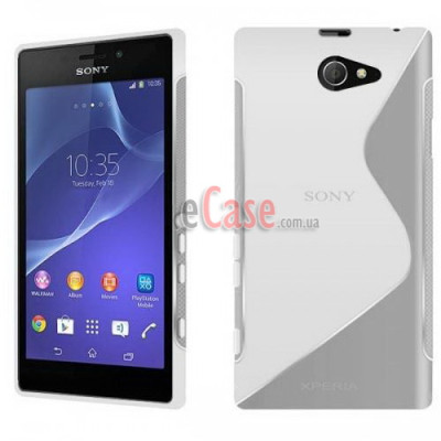 TPU накладка S-Case для Sony Xperia M2 Aqua D2403 — eCase