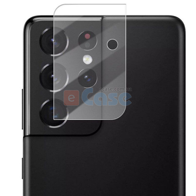 Гибкое защитное стекло для камеры Samsung Galaxy S21 Ultra (прозрачное) фото 1 — eCase