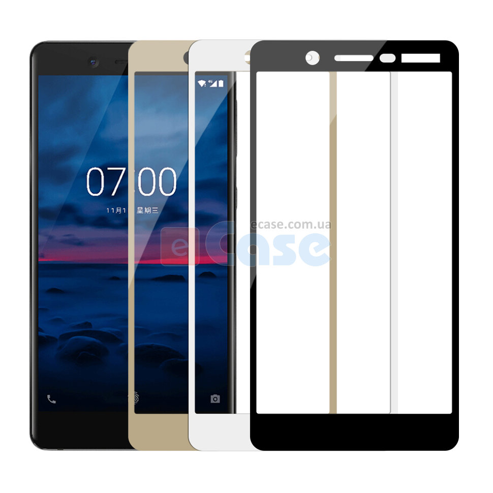 Защитное стекло для Nokia 7 (Tempered Glass Frame 2,5D) с рамкой фото 1 — eCase