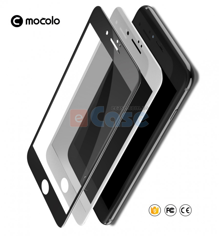 Защитное стекло MOCOLO с рамкой для iPhone SE 2020 фото 1 — eCase