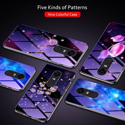 Накладка TPU + Glass Violet для Xiaomi Redmi Note 4X — eCase