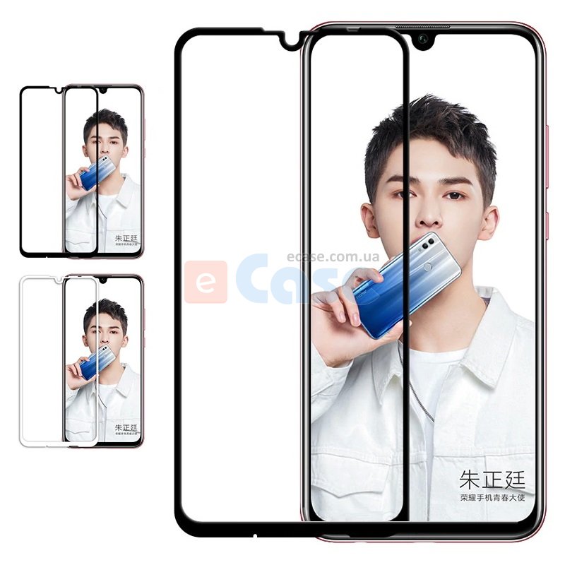 Захисне скло для Huawei Y7 Prime 2019 (Tempered Glass Frame 2,5 D) з рамкою фото 1 — eCase