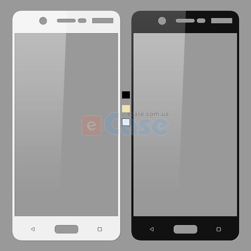 Защитное стекло для Nokia 5 (Tempered Glass Frame 2,5D) с рамкой фото 1 — eCase