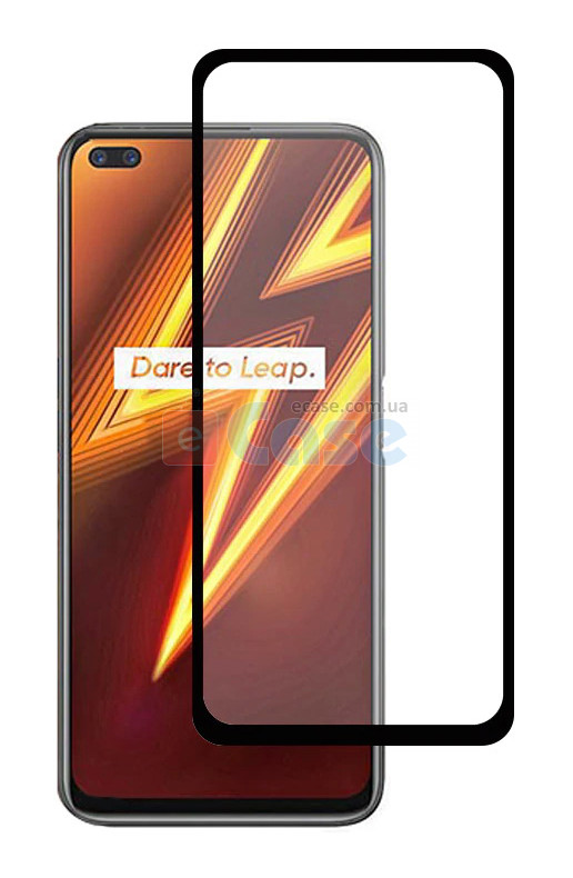 Защитное стекло Full Glue Color для Oppo Reno 4 Lite фото 1 — eCase