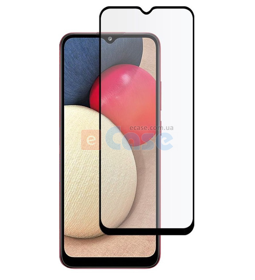 Захисне скло 5D (на весь екран) з кольоровою рамкою для Samsung Galaxy M02s фото 1 — eCase
