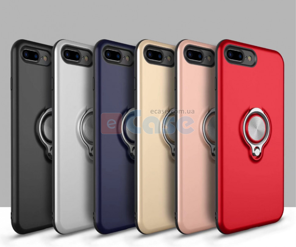 Ударопрочная накладка Ring Stand для iPhone 8 фото 1 — eCase