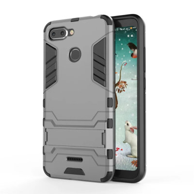 Ударостійка накладка з ТПУ бампером для Xiaomi Redmi 6 (з підставкою) — eCase