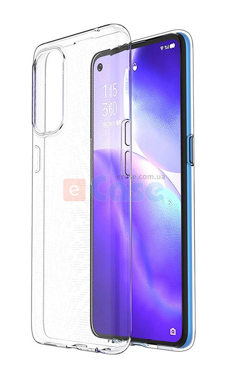 Силиконовый чехол для Oppo Reno 7 (Crystal Clear) фото 1 — eCase