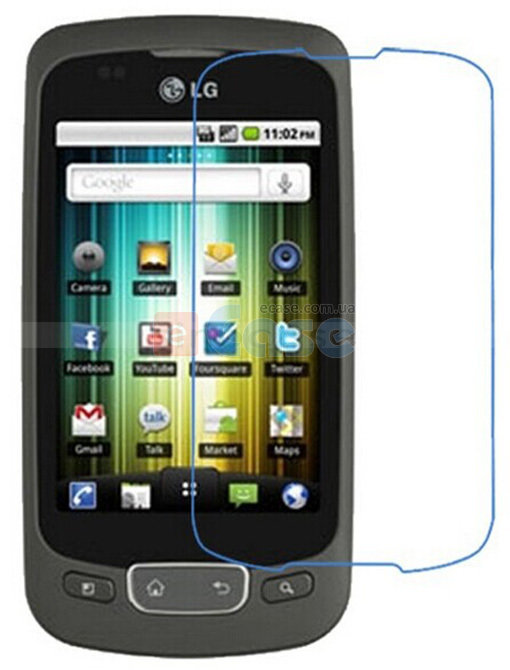 Защитная пленка на экран для LG P500 Optimus One (ультрапрозрачная) фото 1 — eCase