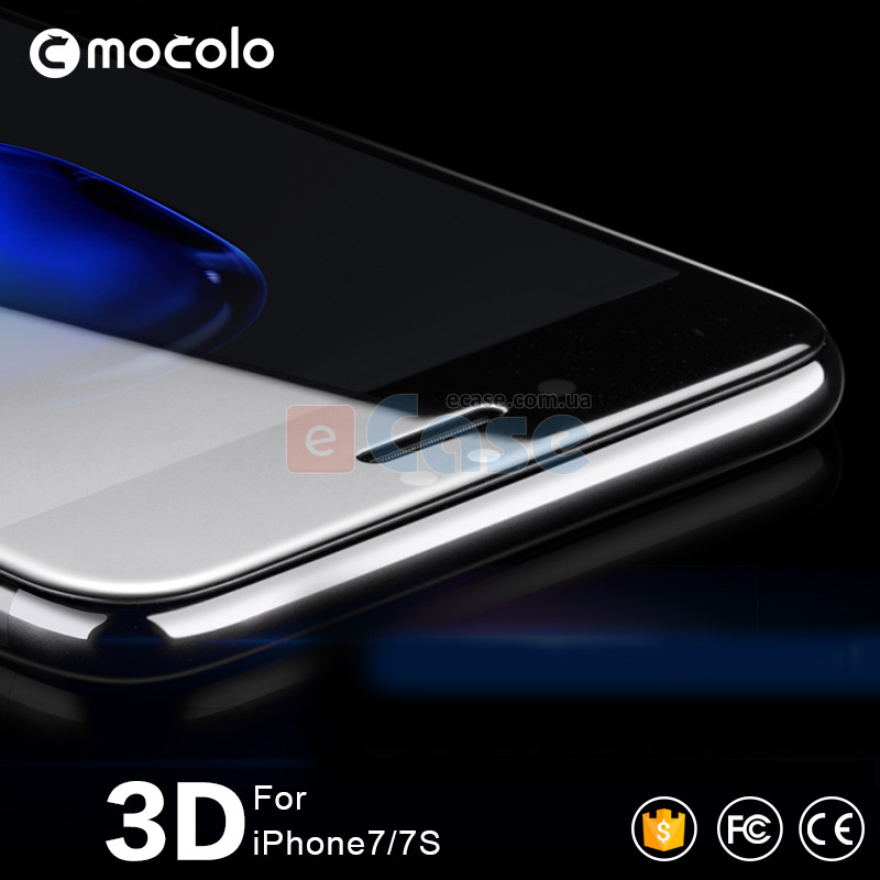 Защитное стекло MOCOLO Premium 3D (с рамкой) для iPhone SE 2020 фото 1 — eCase