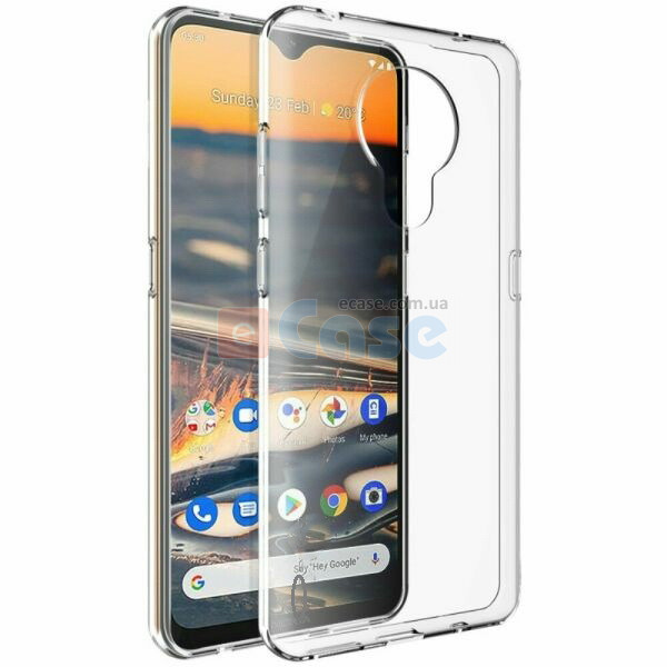 Силиконовый чехол для Nokia 1.4 (Crystal Clear) фото 1 — eCase