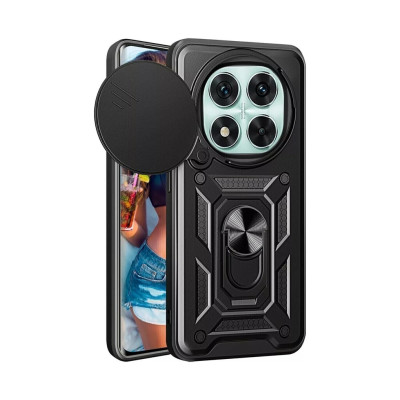 TPU+PC чехол Kvadratic Ring Gate для Xiaomi Redmi Note 14 Pro 5G — eCase