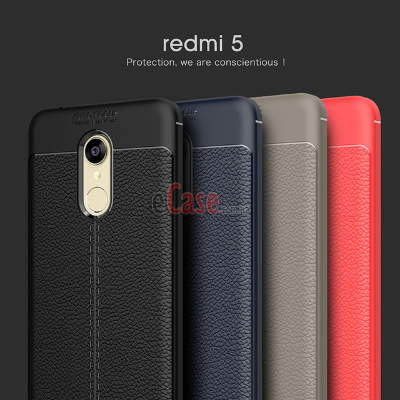 ТПУ накладка Leather для Xiaomi Redmi 5 — eCase