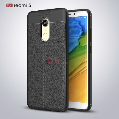 ТПУ накладка Leather для Xiaomi Redmi 5 — eCase