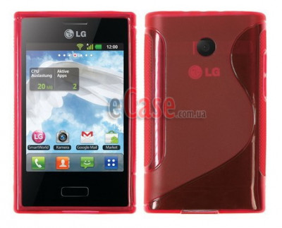 TPU накладка S-Case for LG E405 Optimus L3 — eCase