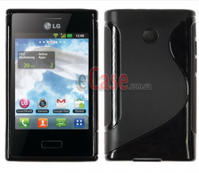TPU накладка S-Case for LG E405 Optimus L3 — eCase