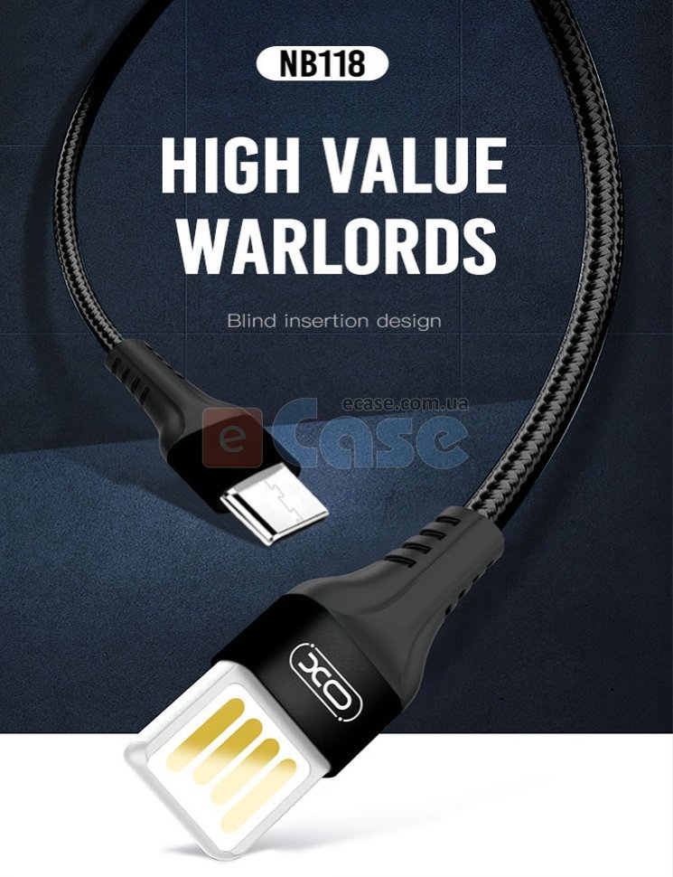 USB кабель XO NB118 (Micro USB) 2.1A фото 1 — eCase
