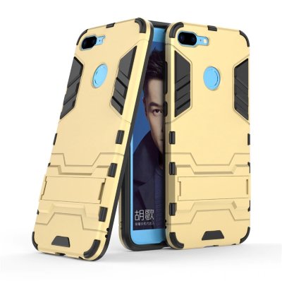 Ударостійка накладка з ТПУ бампером для Huawei Honor 9 Lite (з підставкою) — eCase