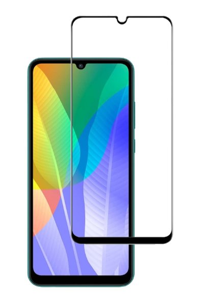 Защитное стекло 4D Full-screen с цветной рамкой для Huawei Y6p — eCase