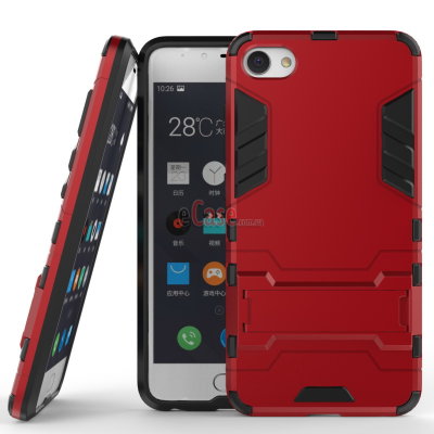 Ударопрочная накладка с ТПУ бампером для Meizu U10 (c подставкой) — eCase