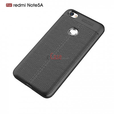 ТПУ накладка Leather для Xiaomi Redmi Note 5A — eCase